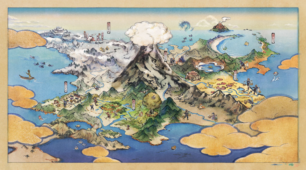 Hisui Region Art from Pok&eacute;mon Legends: Arceus