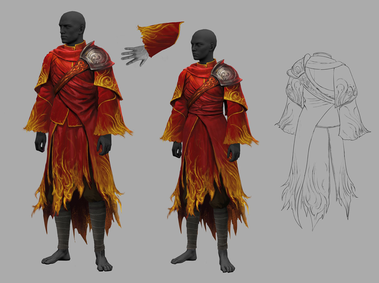 Cloak of Flame Art from Path of Exile 2