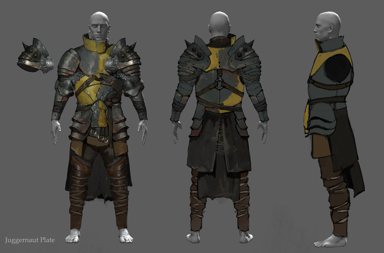 Juggernaut Plate Armor Art from Path of Exile 2