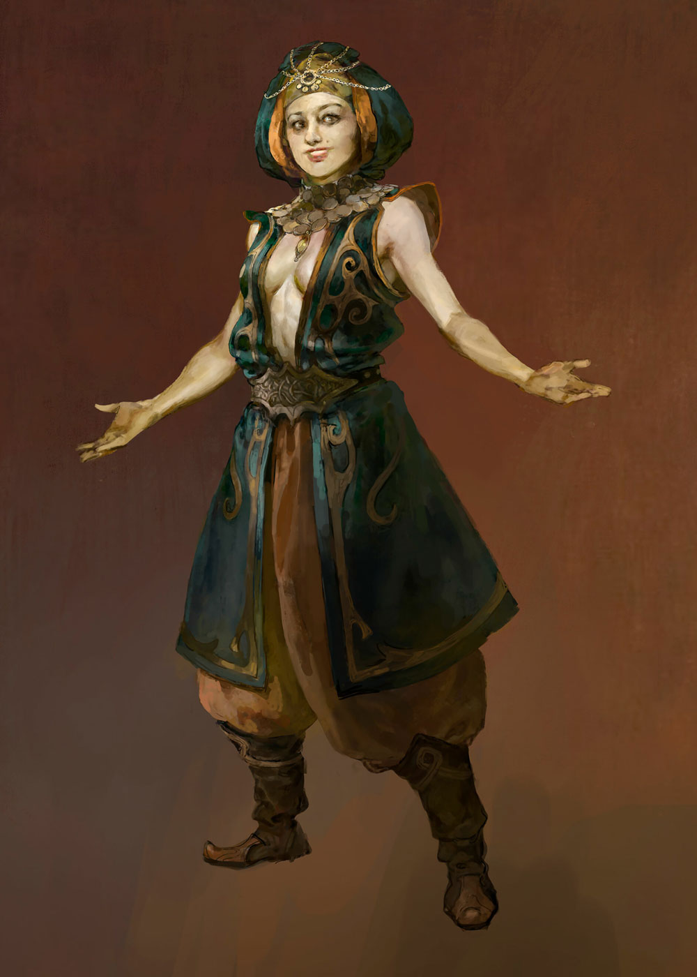 Maraketh Civilian Girl Art from Path of Exile 2