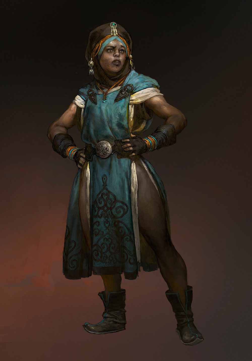 Maraketh Civilian Woman Art from Path of Exile 2