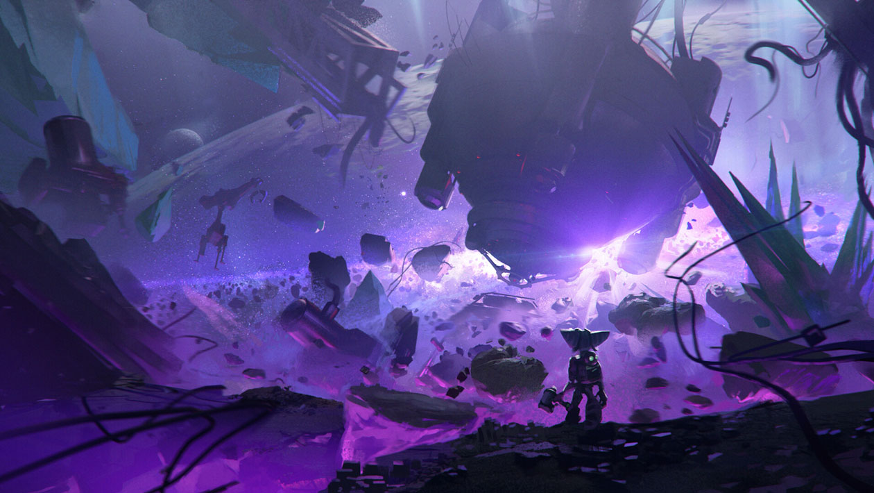 Blizar Prime Destroyed Concept Art from Ratchet & Clank: Rift Apart
