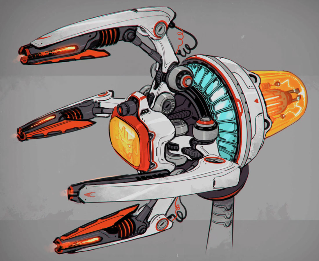 Imperial Power Suit Arm Art from Ratchet & Clank: Rift Apart