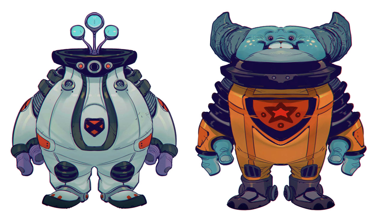 Megalopolis Citizens Concept Art from Ratchet & Clank: Rift Apart