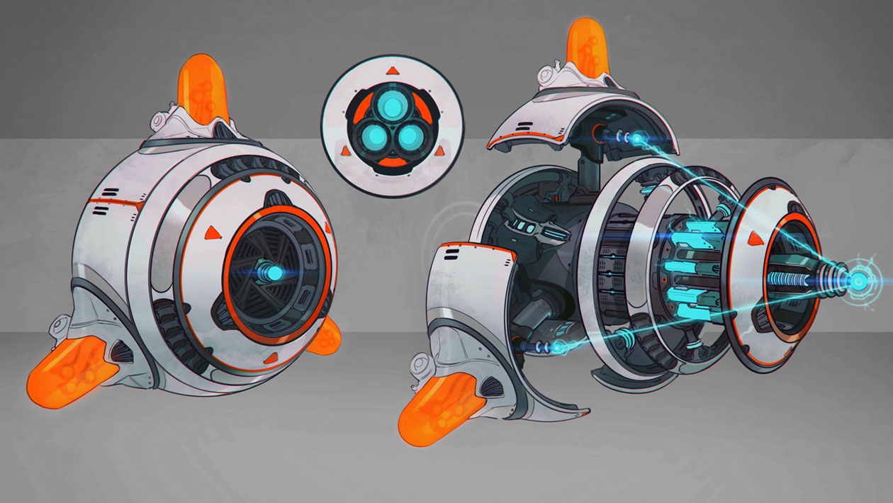 Nefarious Sniperbot Art from Ratchet & Clank: Rift Apart