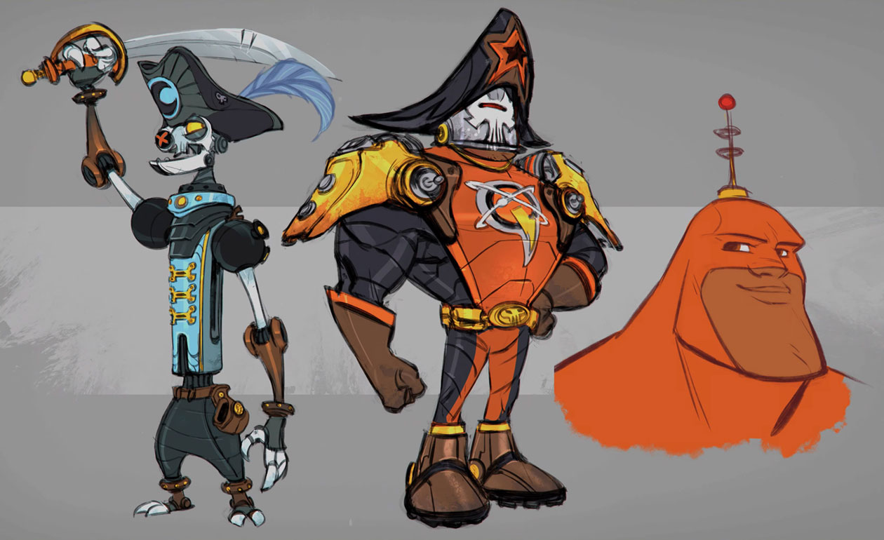 Pierre Le Fer and Captain Quantum Art from Ratchet & Clank: Rift Apart