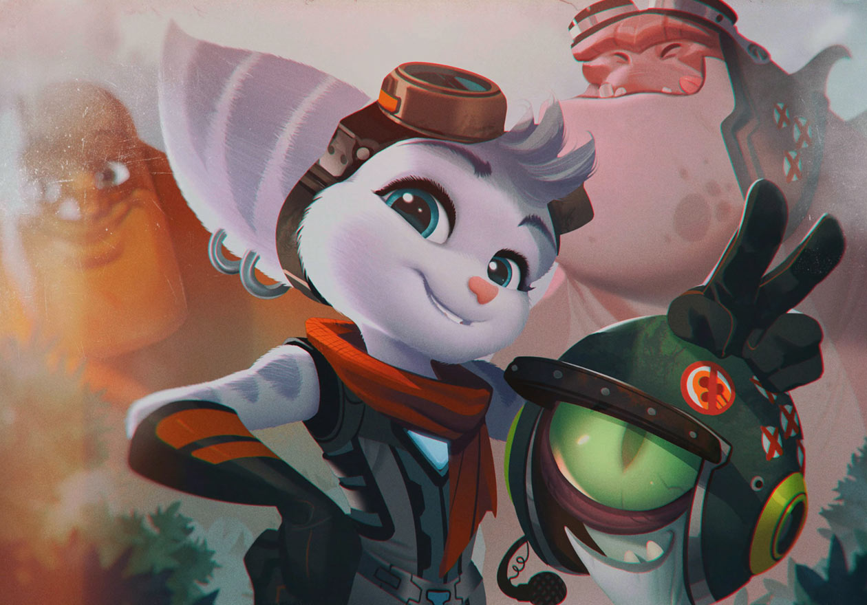 Rivet And The Resistance Art Ratchet Clank Rift Apart Art Gallery