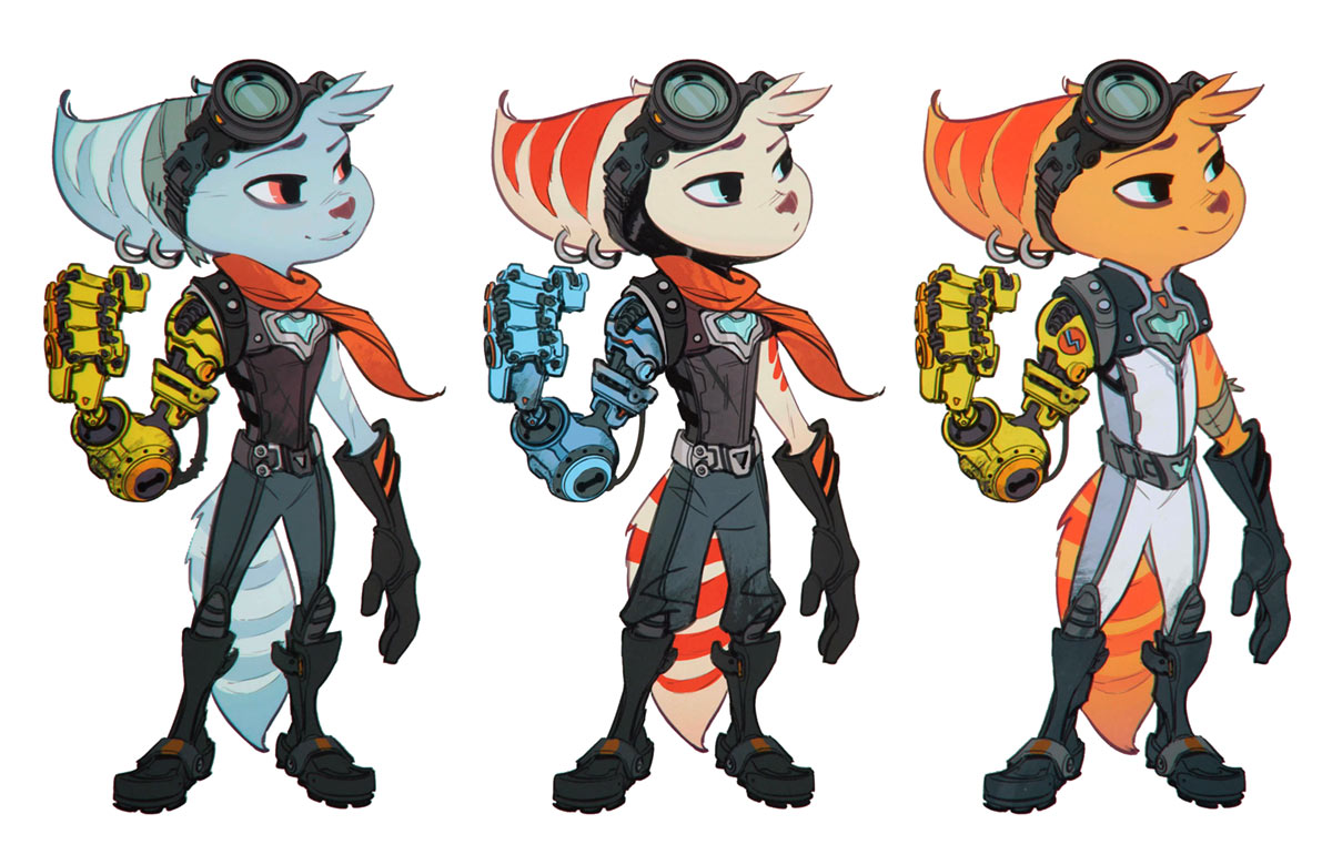 Rivet Color Exploration Art from Ratchet & Clank: Rift Apart