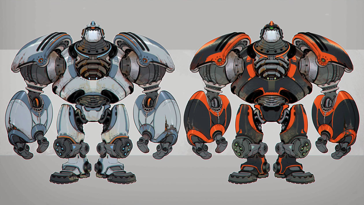Warbot Artwork from Ratchet & Clank: Rift Apart