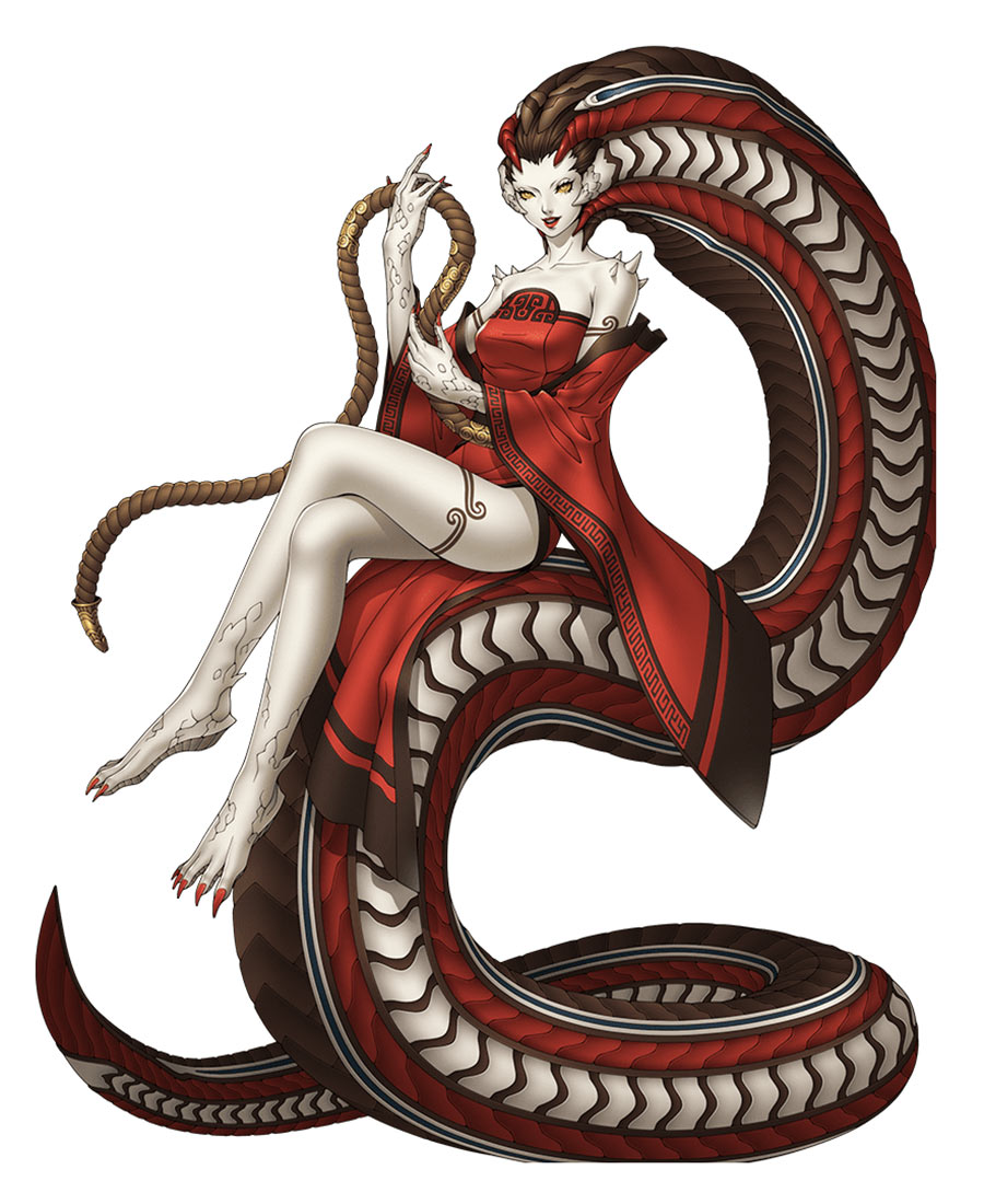 Nuwa Snake Form Art from Shin Megami Tensei V