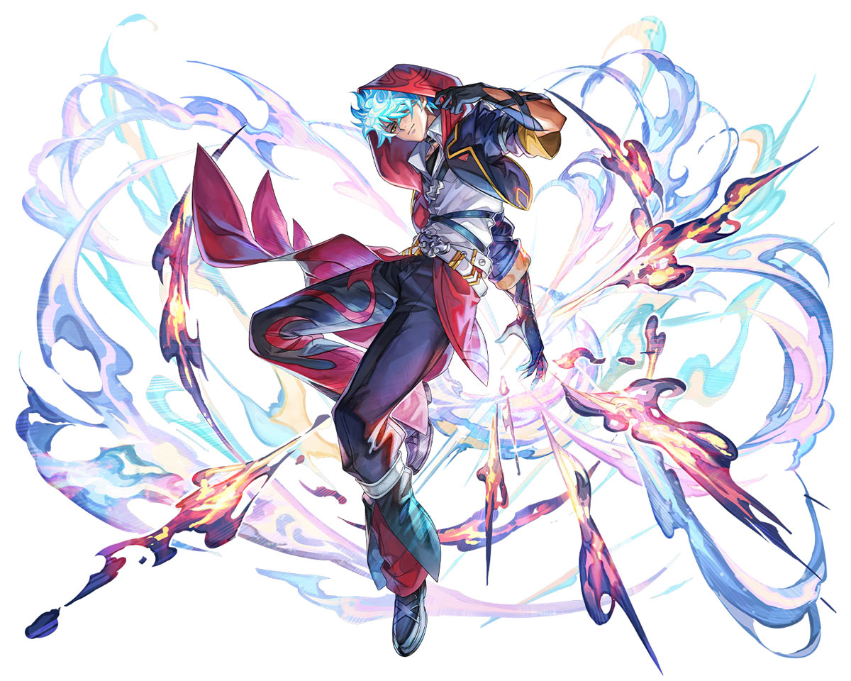 Dewey, Red Clad Flamemancer AS Art from Another Eden: The Cat Beyond Time and Space