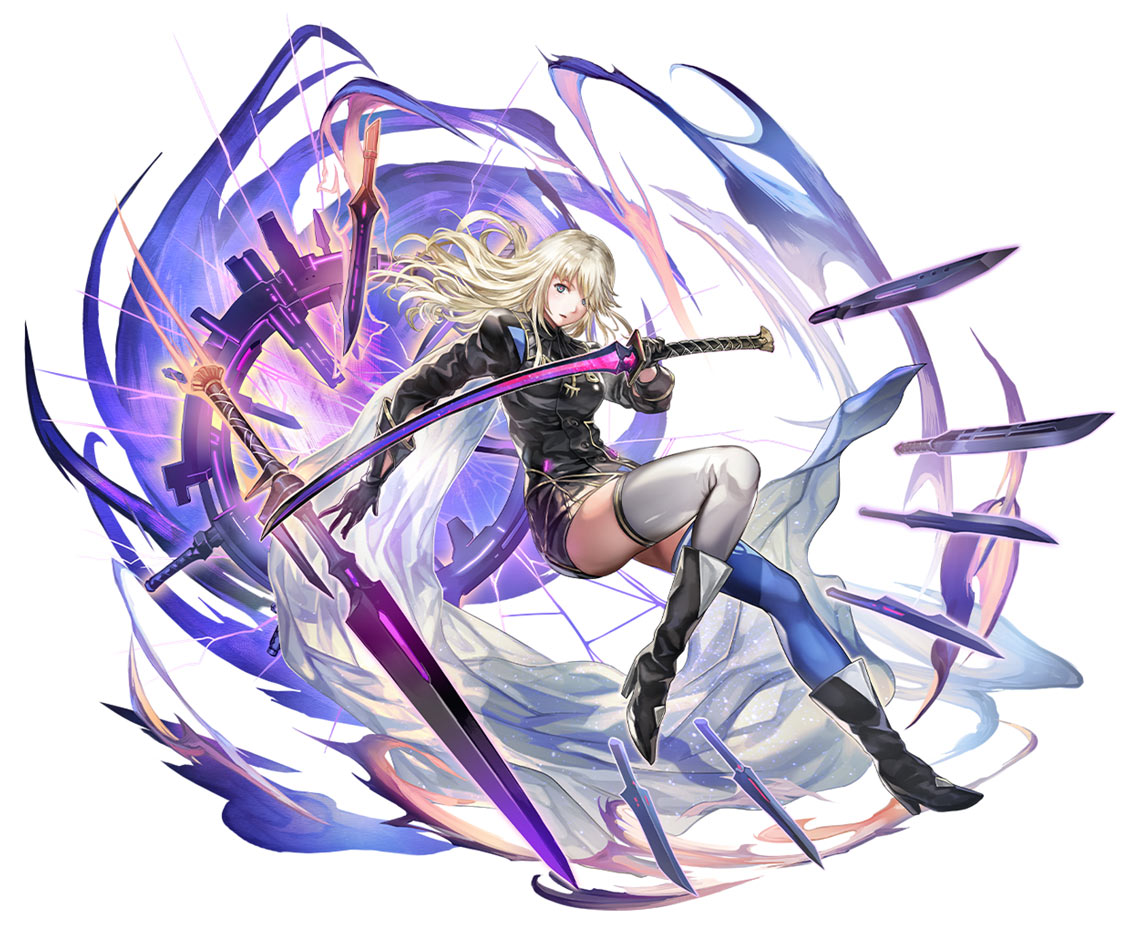 Isuka Black Clad Swordsman Art from Another Eden: The Cat Beyond Time and Space