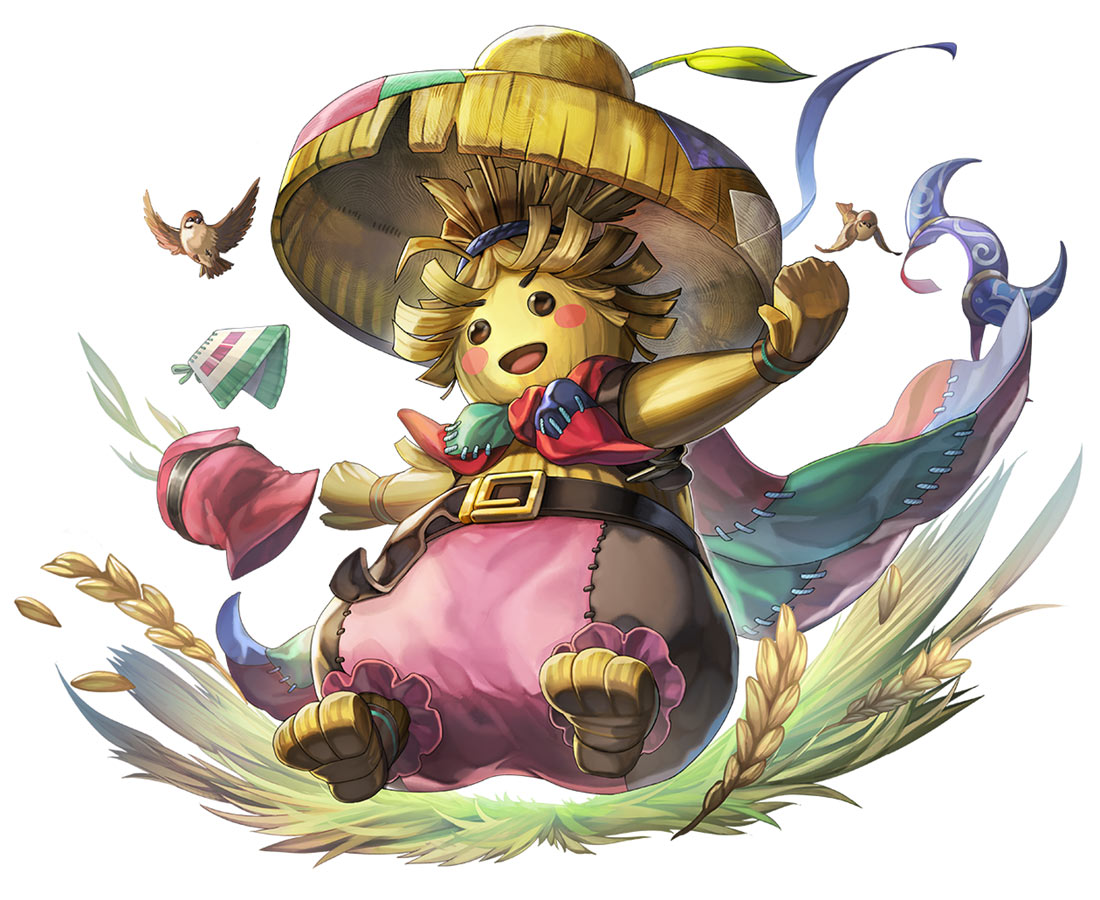 Strawboy (Slash) Art from Another Eden: The Cat Beyond Time and Space