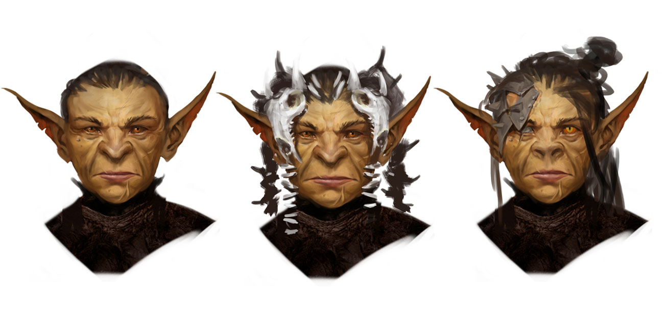 Goblin Priestess Gut Artwork from Baldur's Gate III