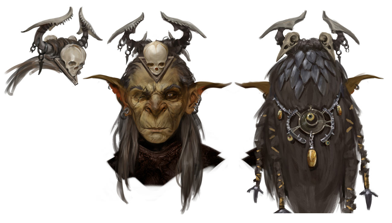 Goblin Priestess Gut Face Art Baldur's Gate III Art Gallery