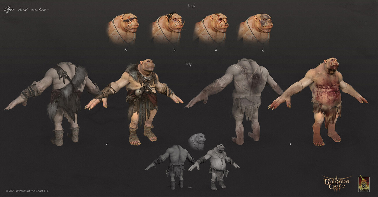Ogre Male Art from Baldur's Gate III