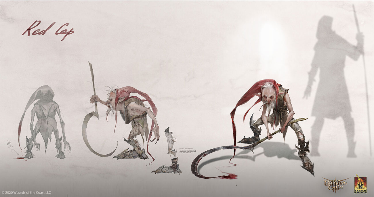 Red Cap Art from Baldur's Gate III
