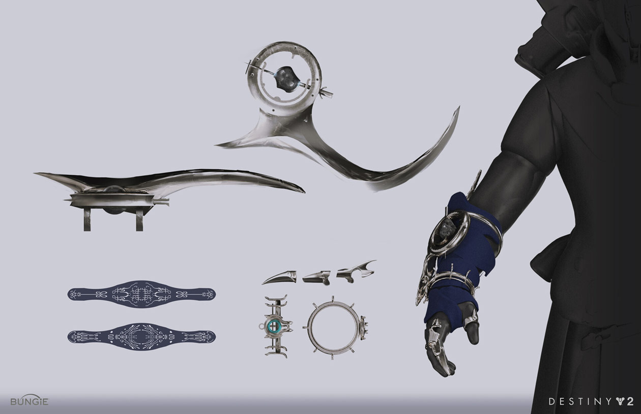 Osmiomancy Gloves Artwork from Destiny 2: The Witch Queen