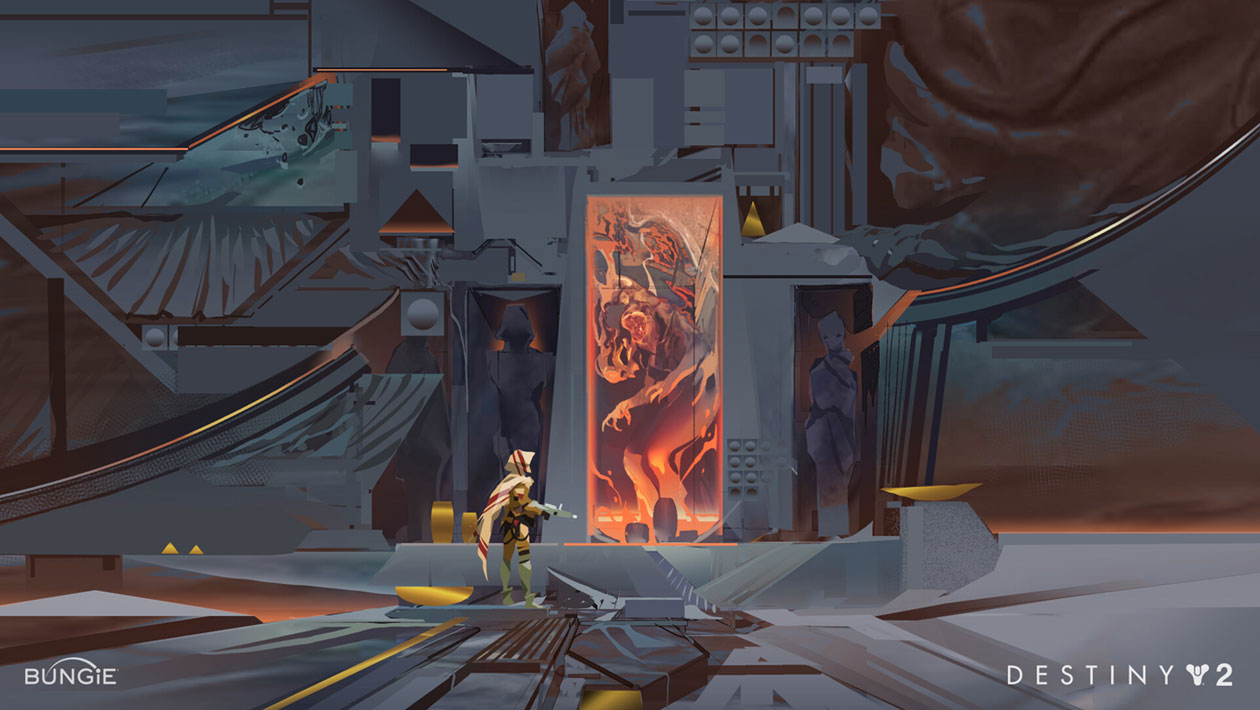 Pyramid Brainstorming Idea Art from Destiny 2: The Witch Queen