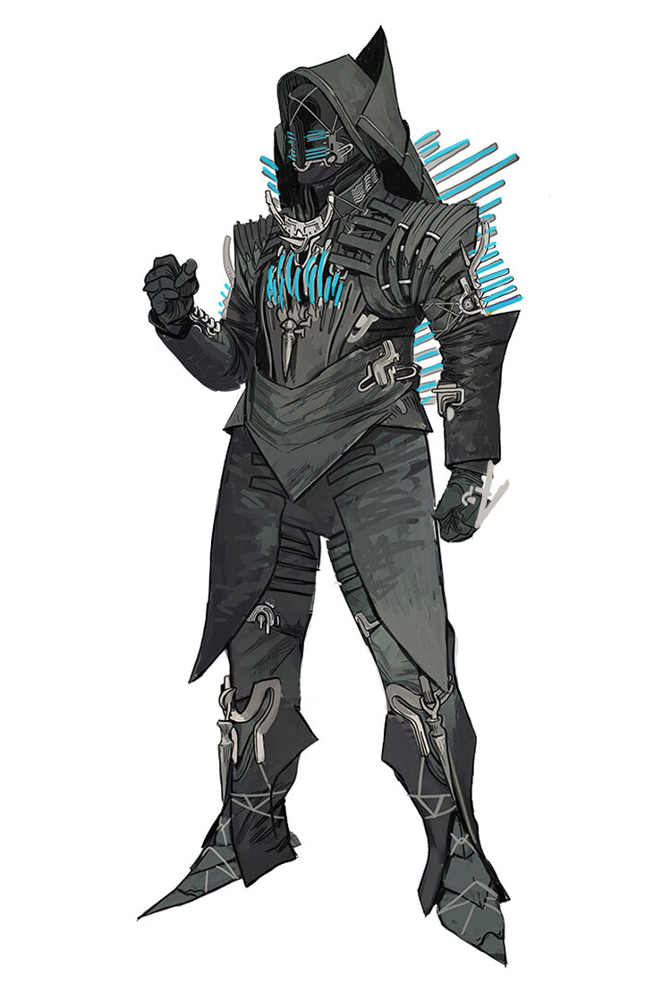 Raid Gear Concept Art from Destiny 2: The Witch Queen