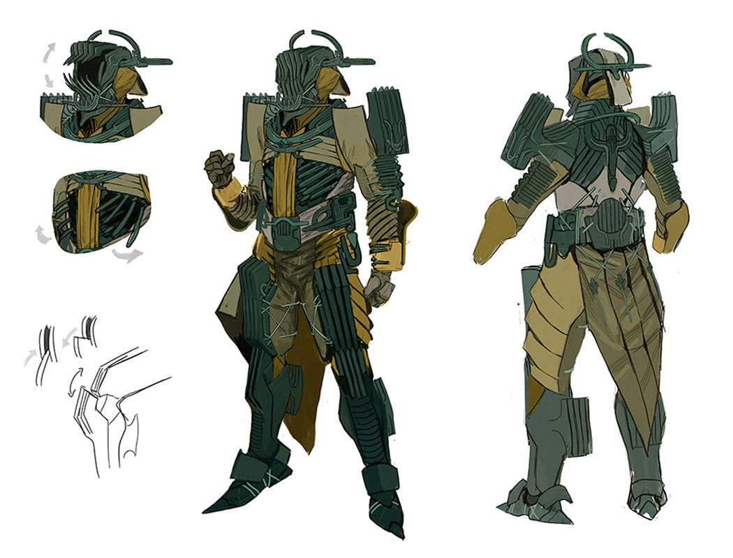 Titan Raid Gear Art from Destiny 2: The Witch Queen