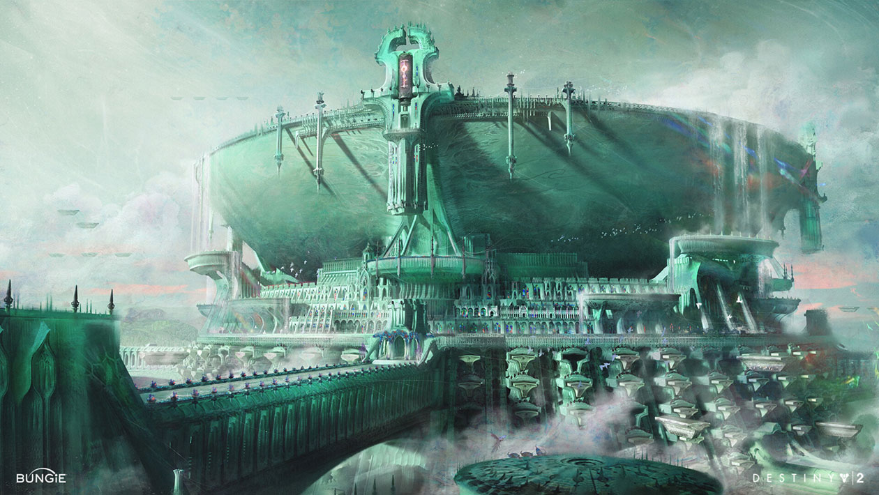 Savath&ucirc;n's Castle Art from Destiny 2: The Witch Queen