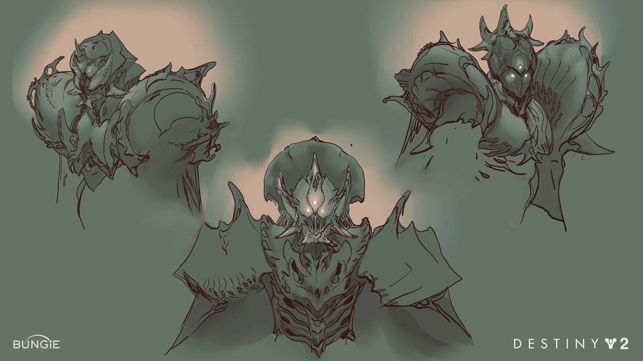Savathun Final Sketches from Destiny 2: The Witch Queen
