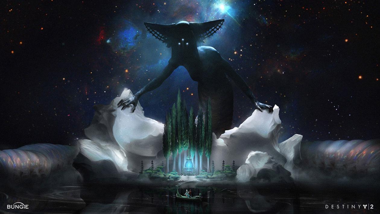 Savath&ucirc;n's Island Art from Destiny 2: The Witch Queen
