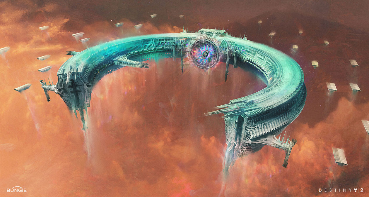 Savath&ucirc;n's Ship Art from Destiny 2: The Witch Queen