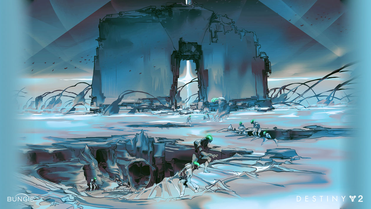 Throne World Concept Art from Destiny 2: The Witch Queen