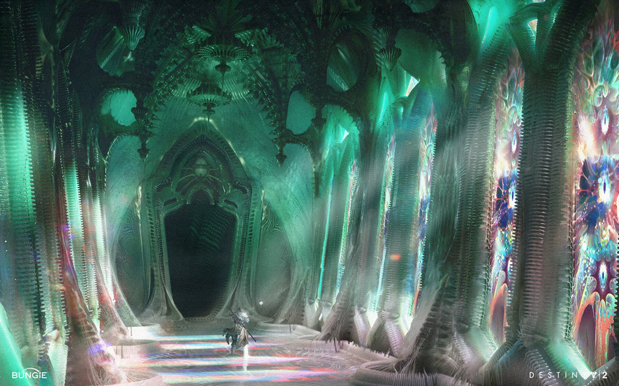 Throne World Hallway Art from Destiny 2: The Witch Queen