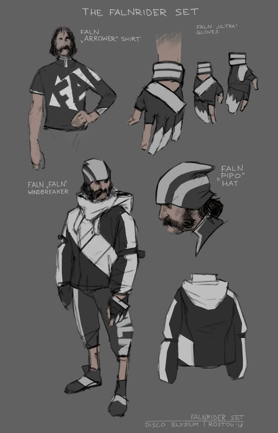 Falnrider Set Art from Disco Elysium