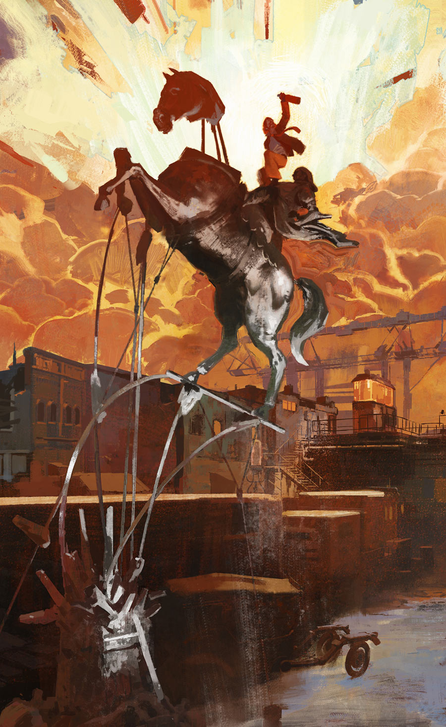Filippe III Monument Art from Disco Elysium
