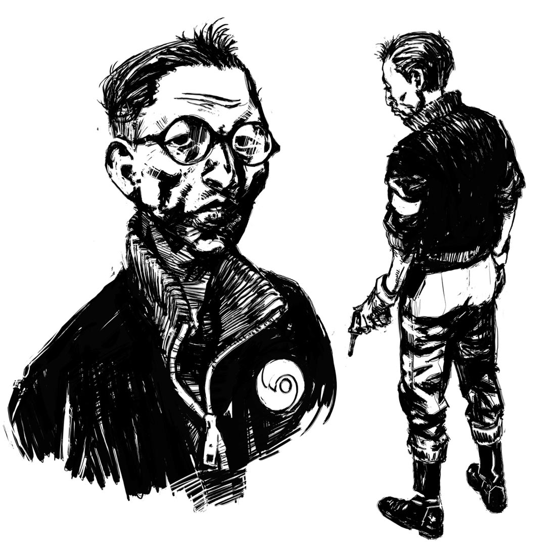 Kim Kitsuragi Art from Disco Elysium