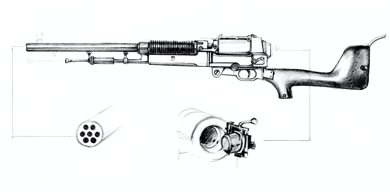Nock Cannon Sketch from Disco Elysium