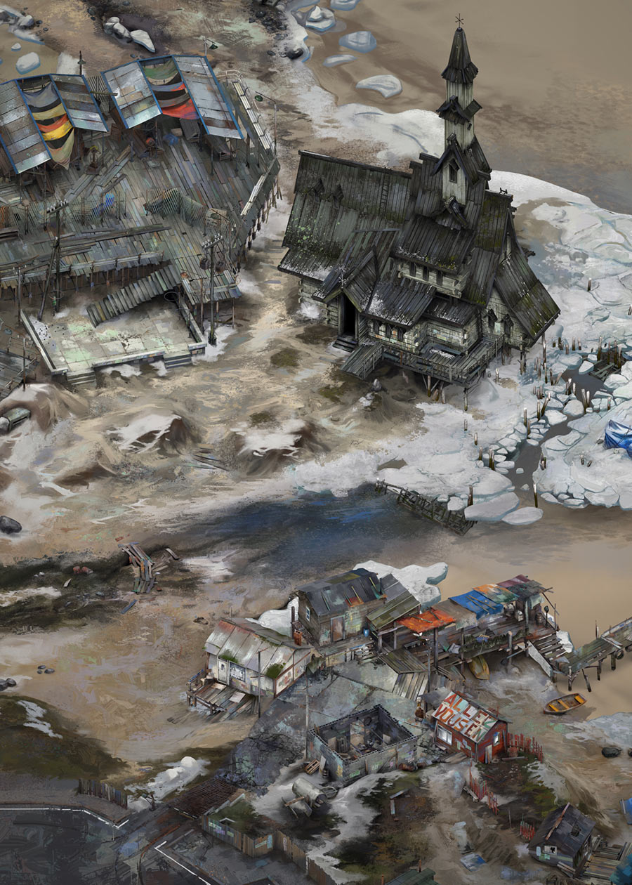 Shivering Coast Art from Disco Elysium