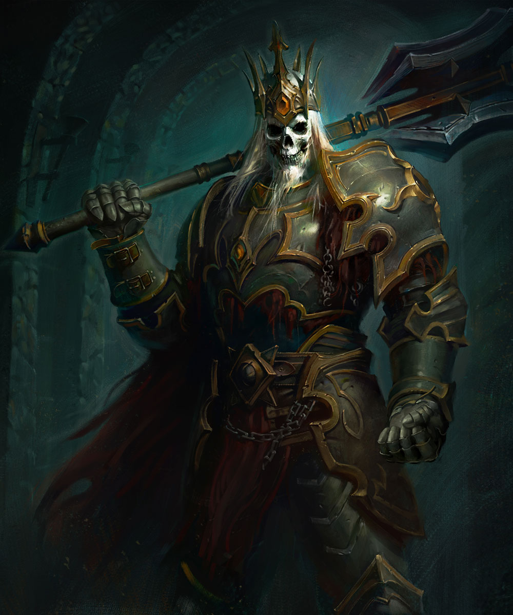 The Skeleton King Art from Diablo Immortal