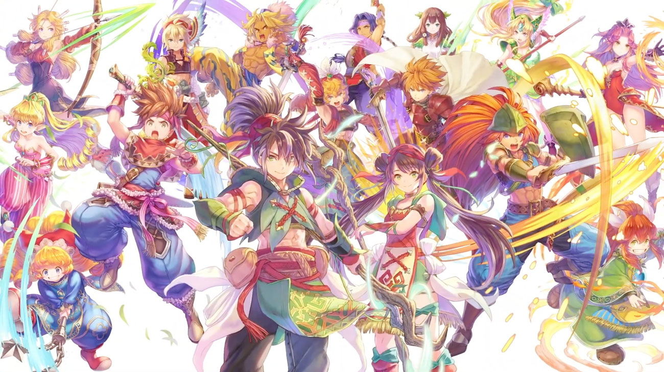 Characters Artwork from Echoes of Mana