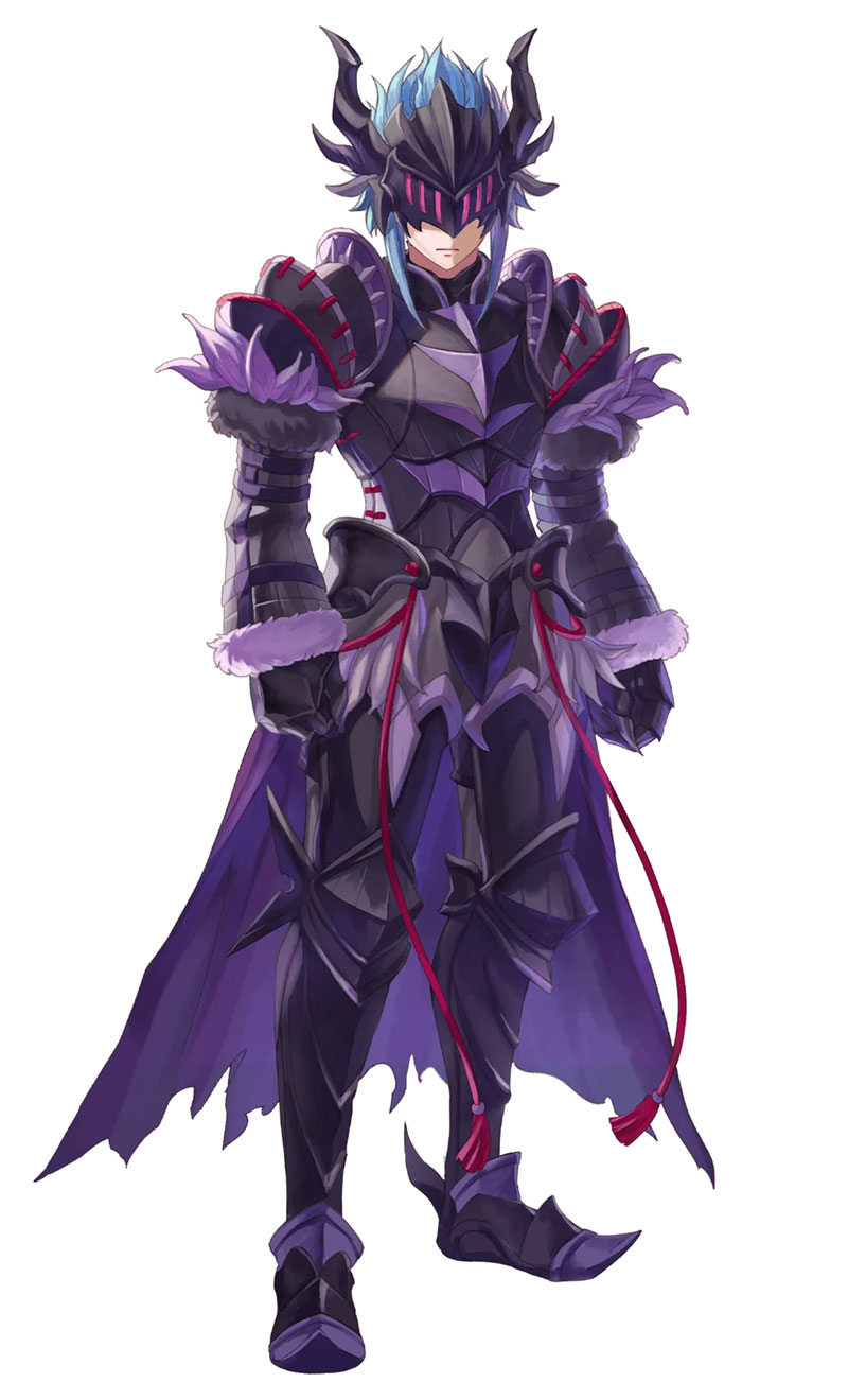 Ebon Knight Art from Echoes of Mana