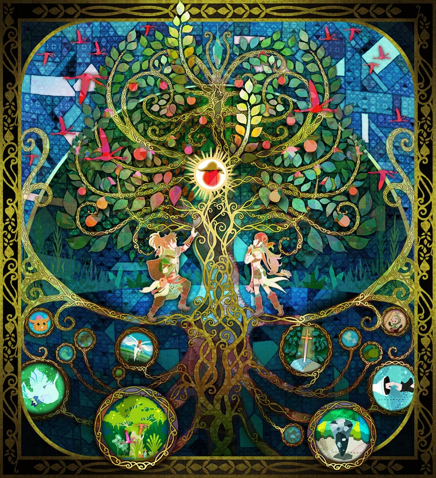 Mana Tree Art from Echoes of Mana