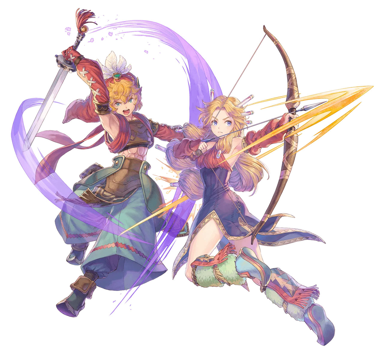 Shiloh and Serafina Art from Echoes of Mana