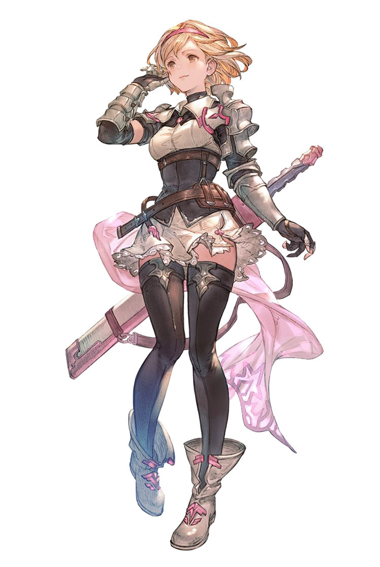 Main Character Female Art from Granblue Fantasy: Relink