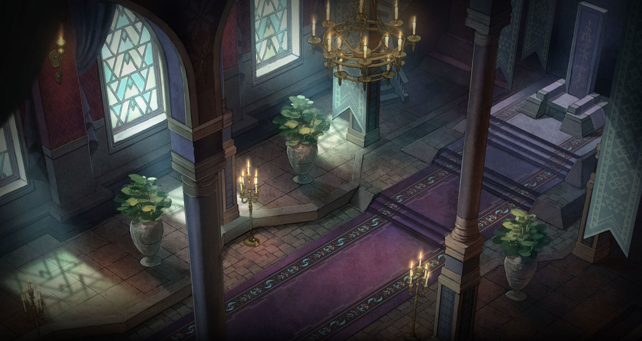 Floneia Citadel Interior Art from I am Setsuna