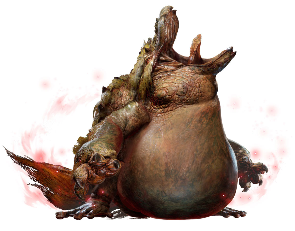 Afflicted Tetranadon Art from Monster Hunter Rise: Sunbreak