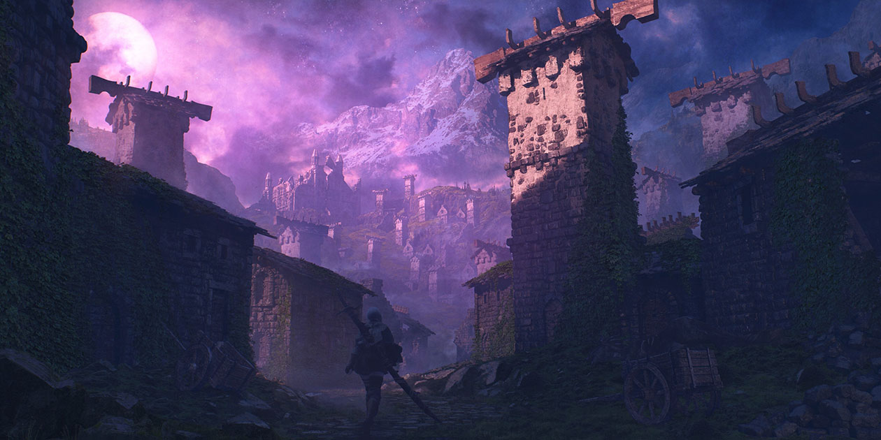 Forlorn Castle Ruins Concept Art from Monster Hunter Rise: Sunbreak