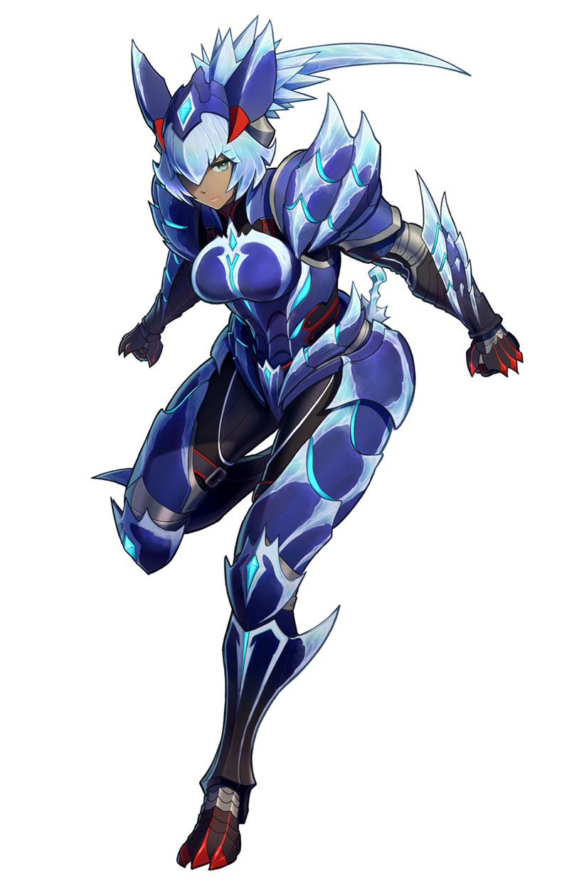 Lunagaron Hunter Armor (Female) Art from Monster Hunter Rise: Sunbreak