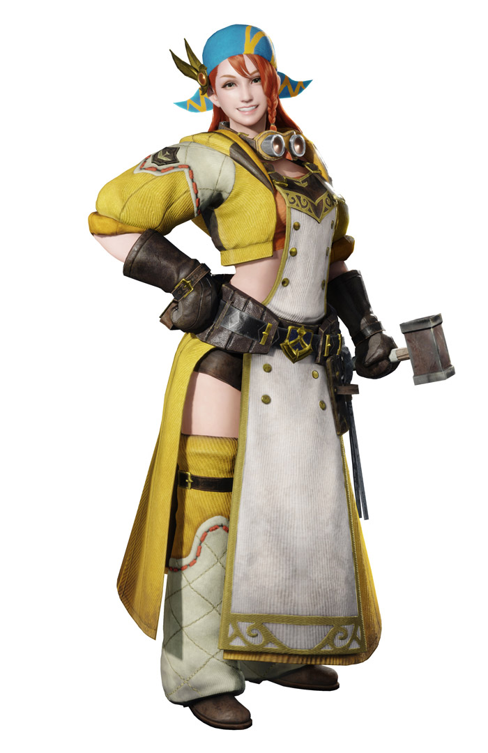 Minayle the Blacksmith Art from Monster Hunter Rise: Sunbreak