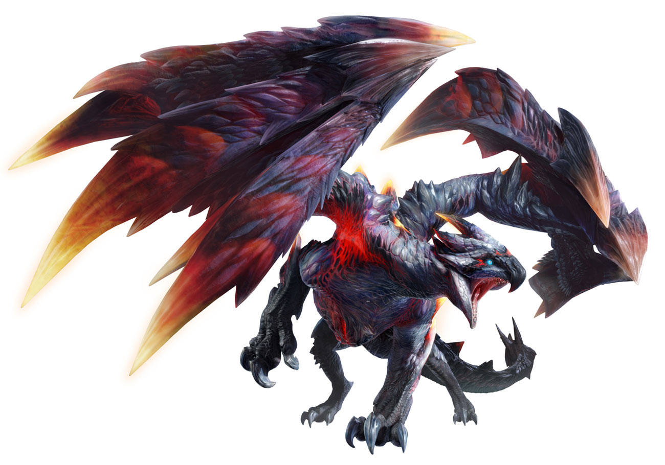 Risen Crimson Glow Valstrax Art from Monster Hunter Rise: Sunbreak