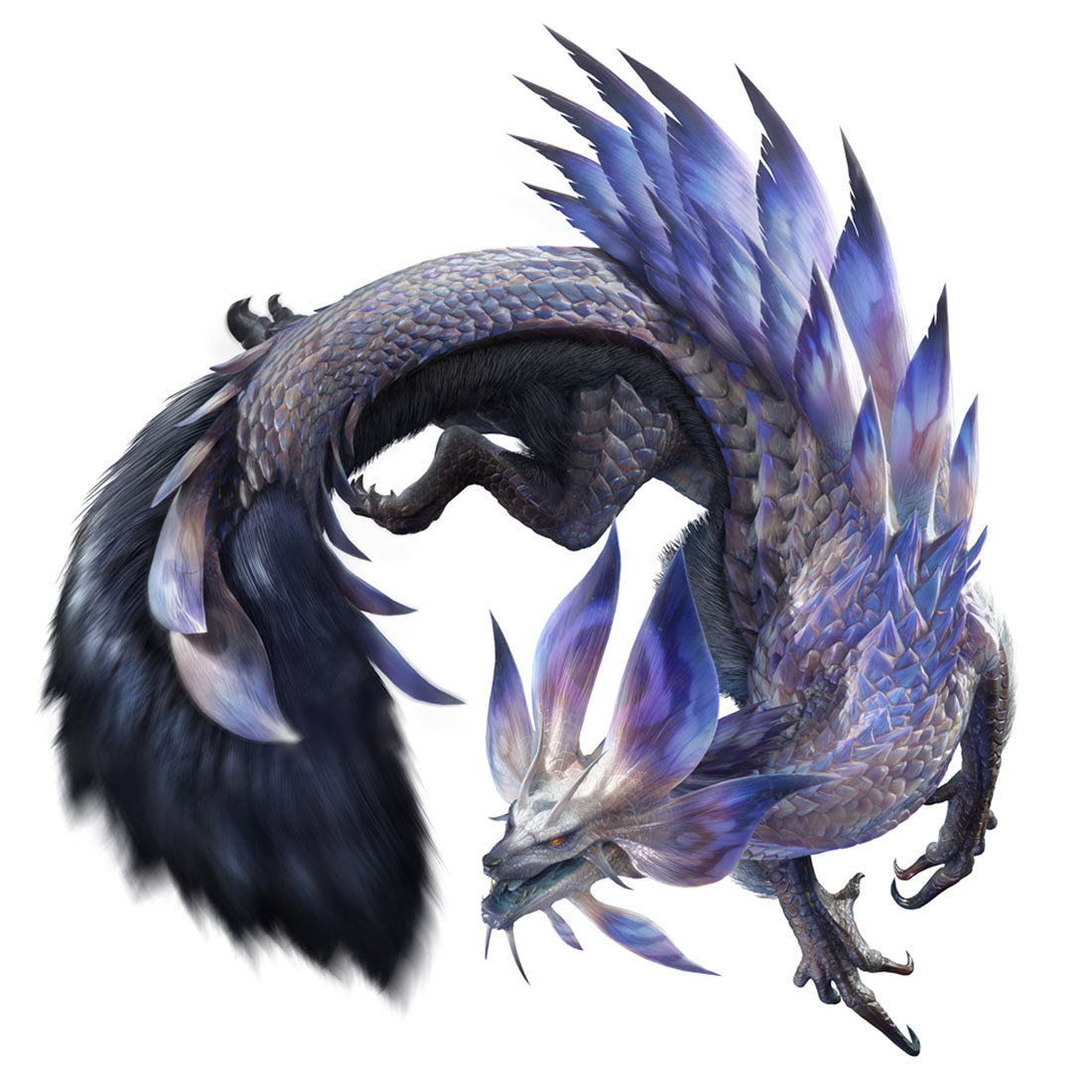 Violet Mizutsune Art from Monster Hunter Rise: Sunbreak