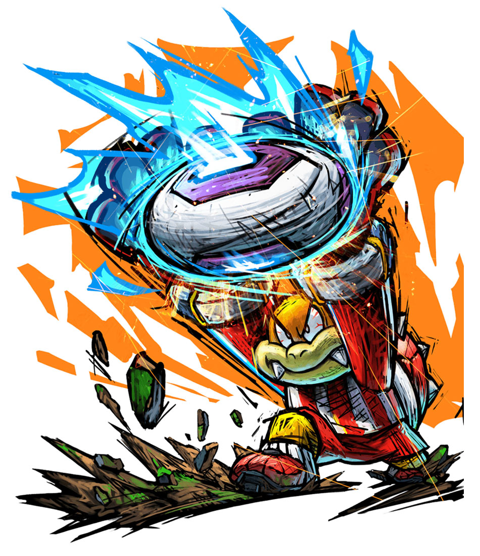 Boom Boom Art from Mario Strikers: Battle League